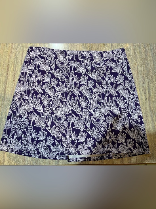 Ripskirt Dresses & Skirts - RIP SKIRT XL Floral Purple and White A-Line Skirt NWOT